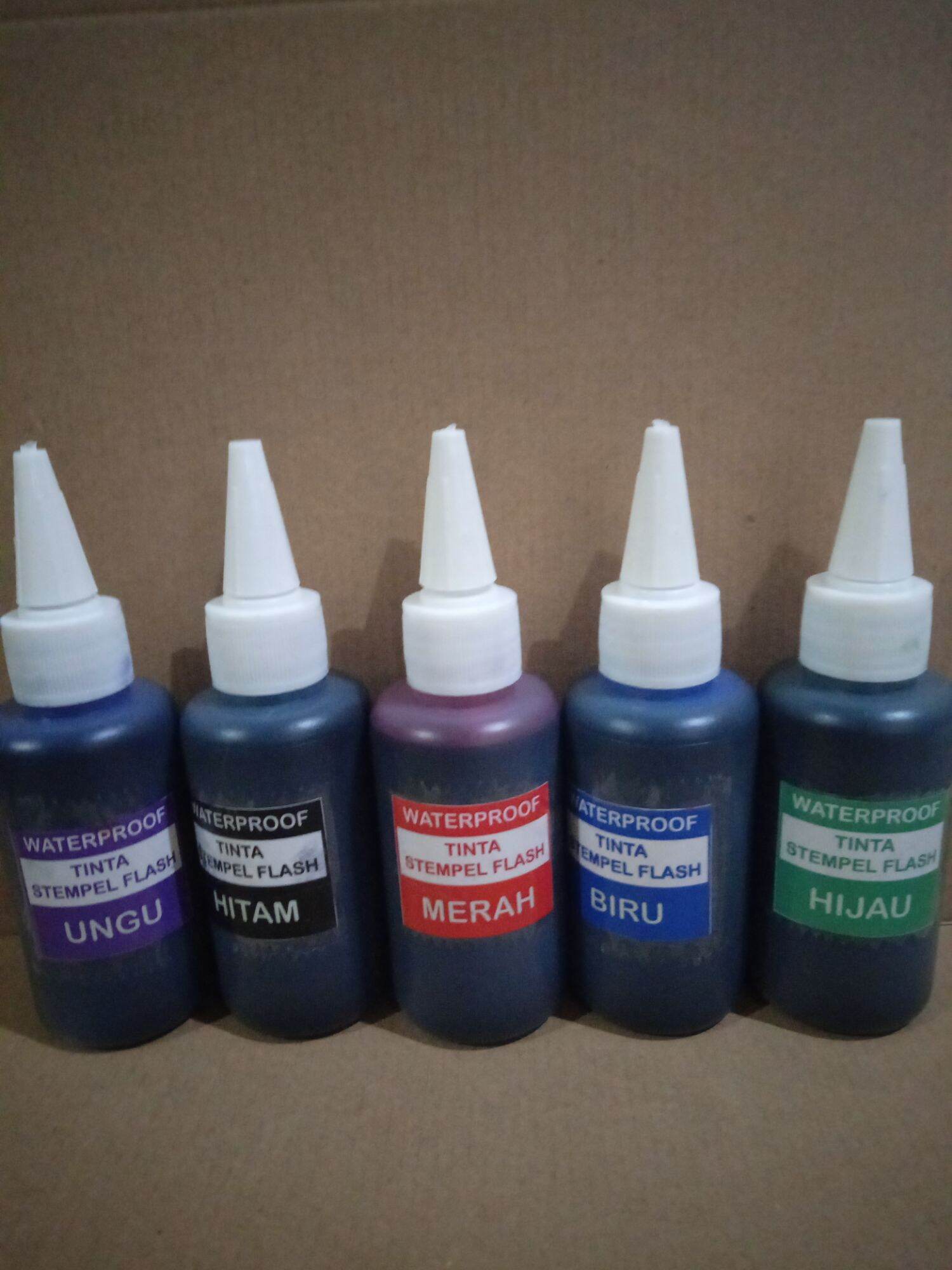 Botol Tinta Stempel Flash Waterproof Anti Luntur Tinta Permanen