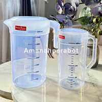 Teko Takar Plastik  Eskan Horeka 4.6Liter Teko Measuring Bening + Tutup Basichome