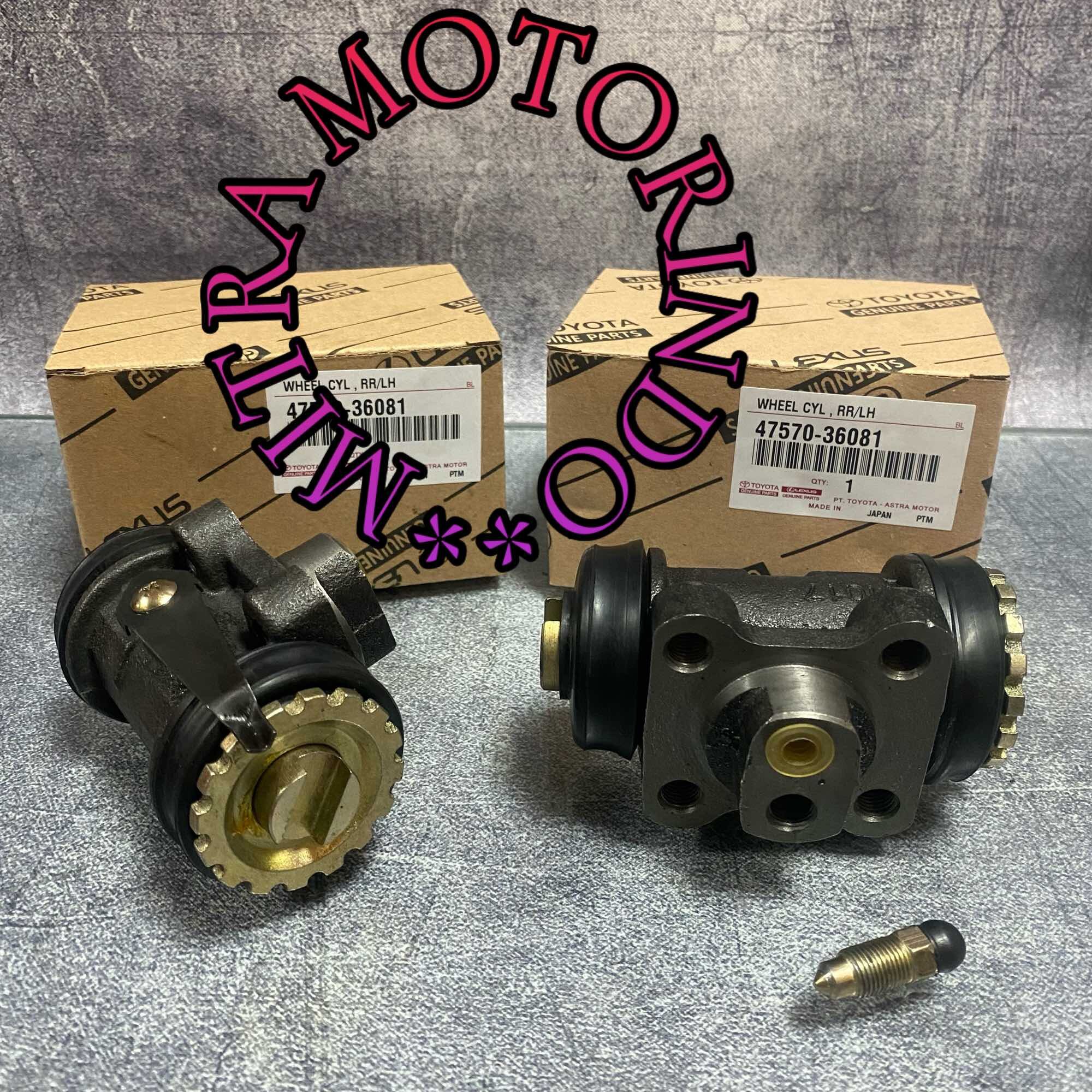 Wheel Cylinder Assy/Bak Rem/Blok Rem Belakang Kiri 1Set/2Pcs Toyota 14B Rino PS115 (Double Ban) 1 1/8 " 47570-36081/47580-36081 Harga 605,000 rupiah*Gratis Ongkir