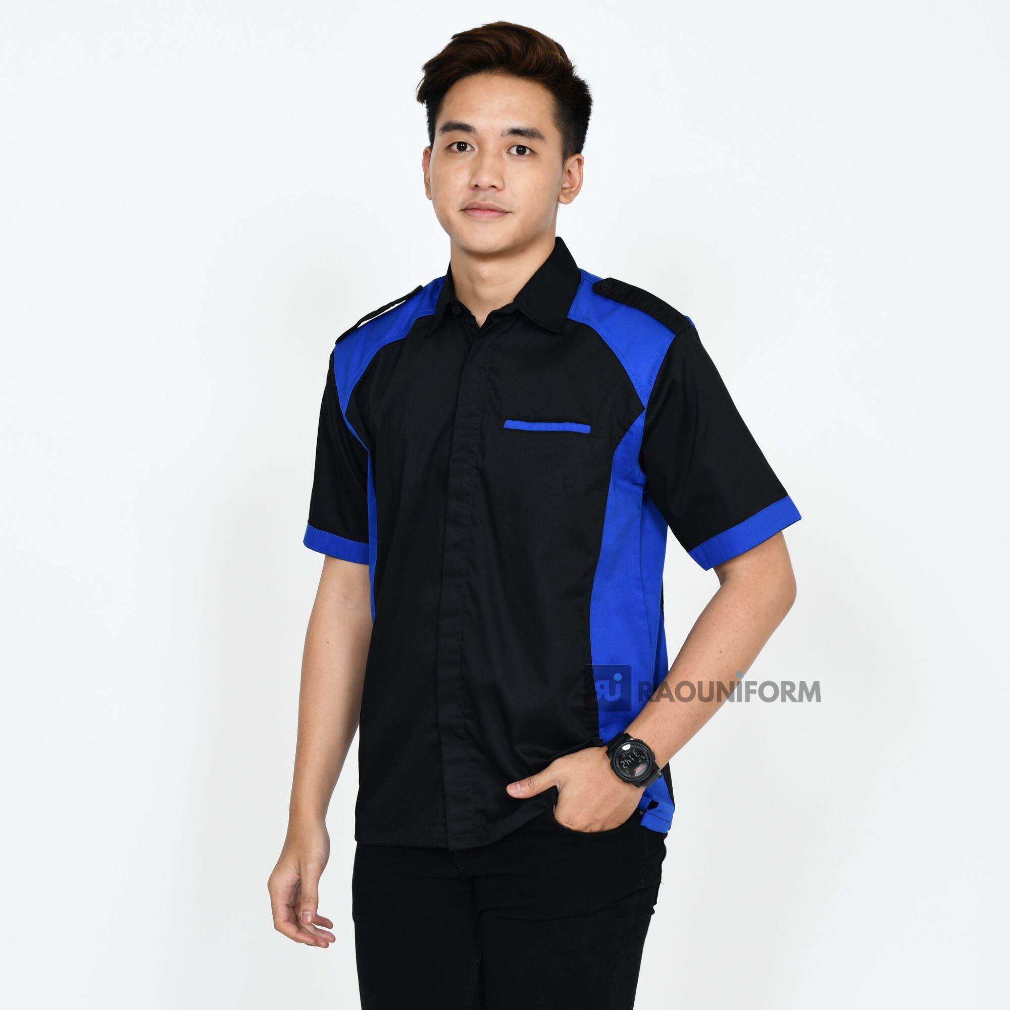 Baju karyawan kantor/Seragam kantoran formal/Kemeja kerja kombinasi ...