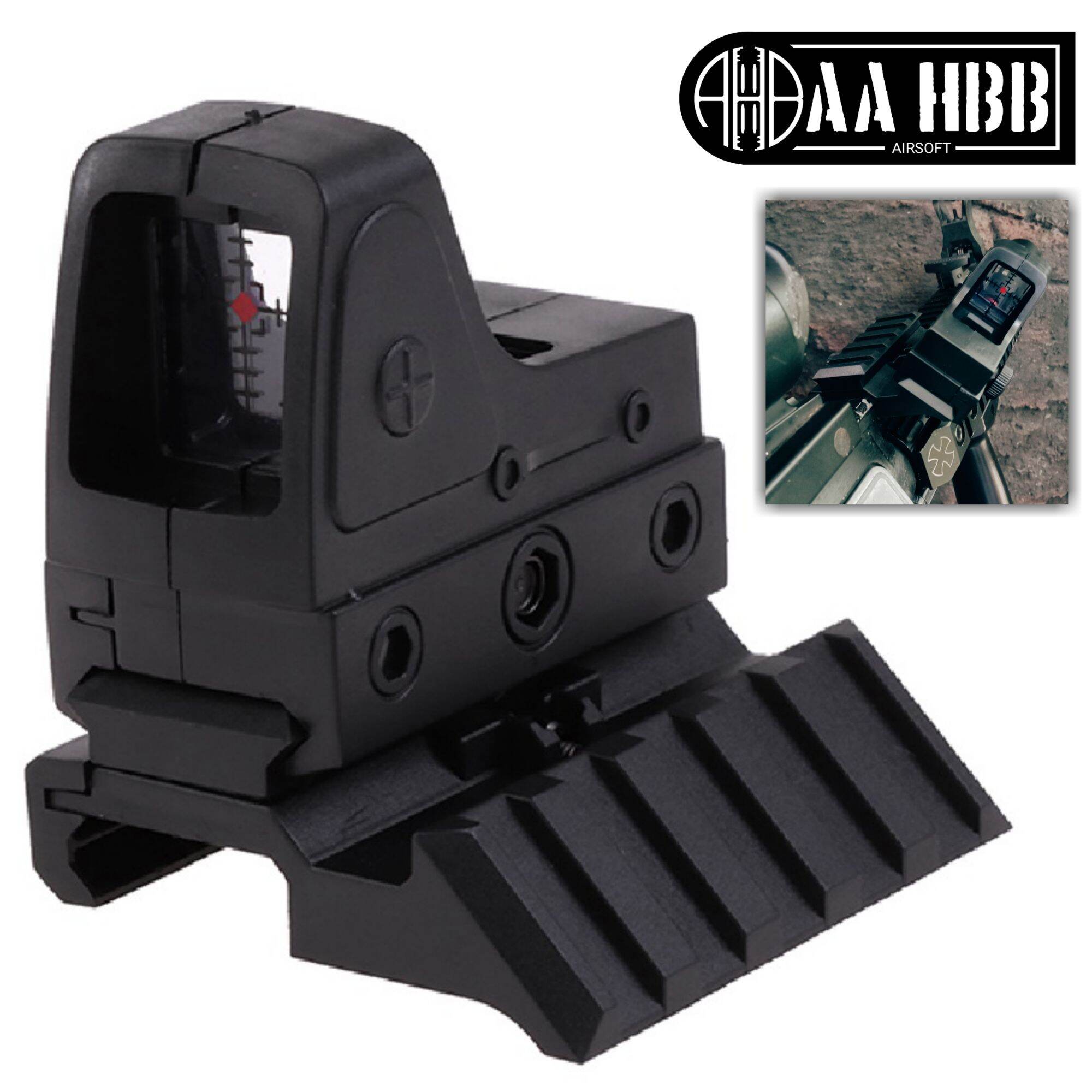 canted sight red dot 45 degree airsoft spring dcobra wgg wgb water gel