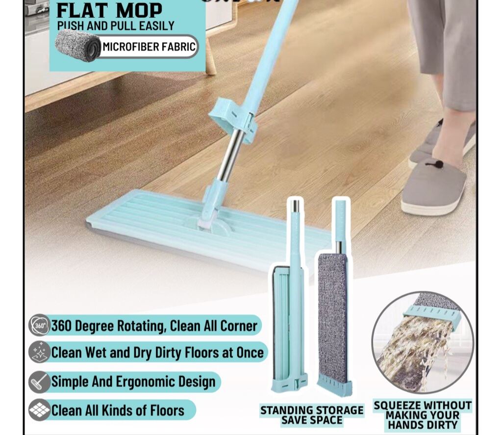 Alat pel lantai tarik-ultra Mop Cleanze praktis inovatif cain ...