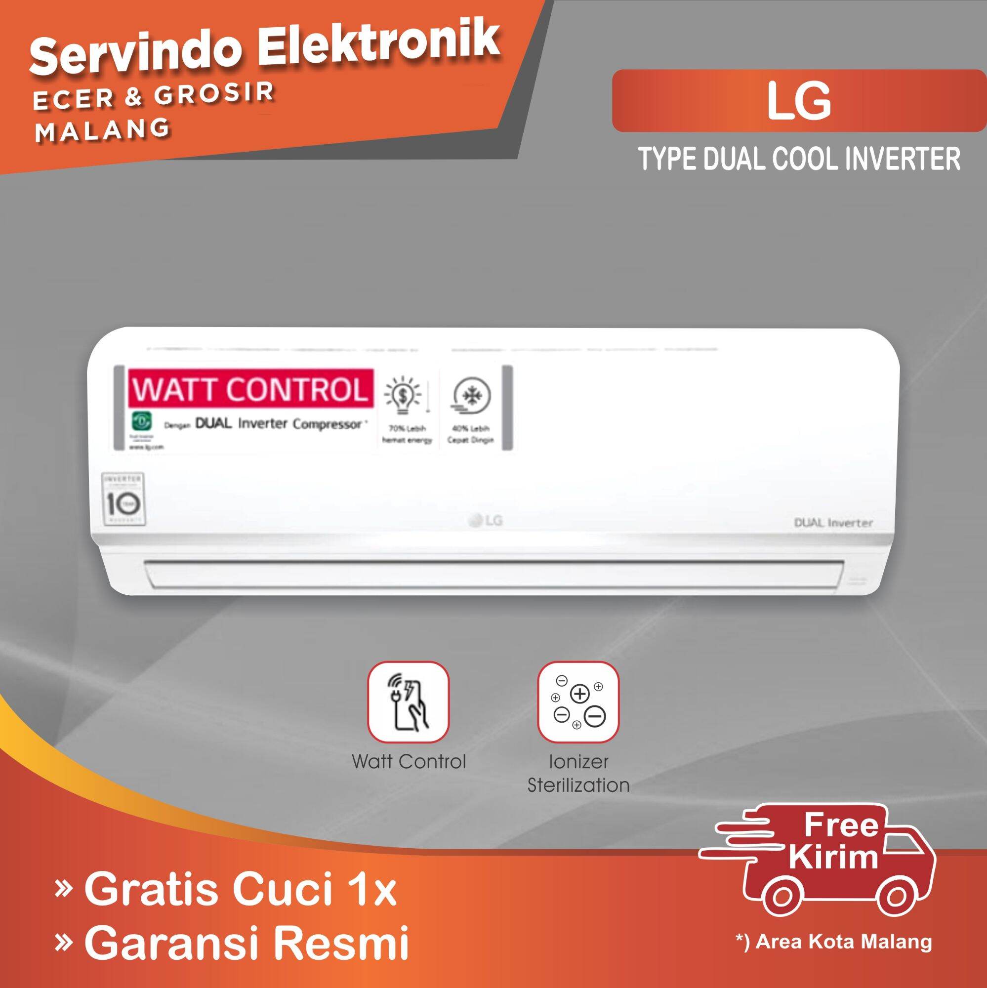 Lg Ac Dual Cool Eco Inverter Pk T Ev Indoor Outdoor Unit