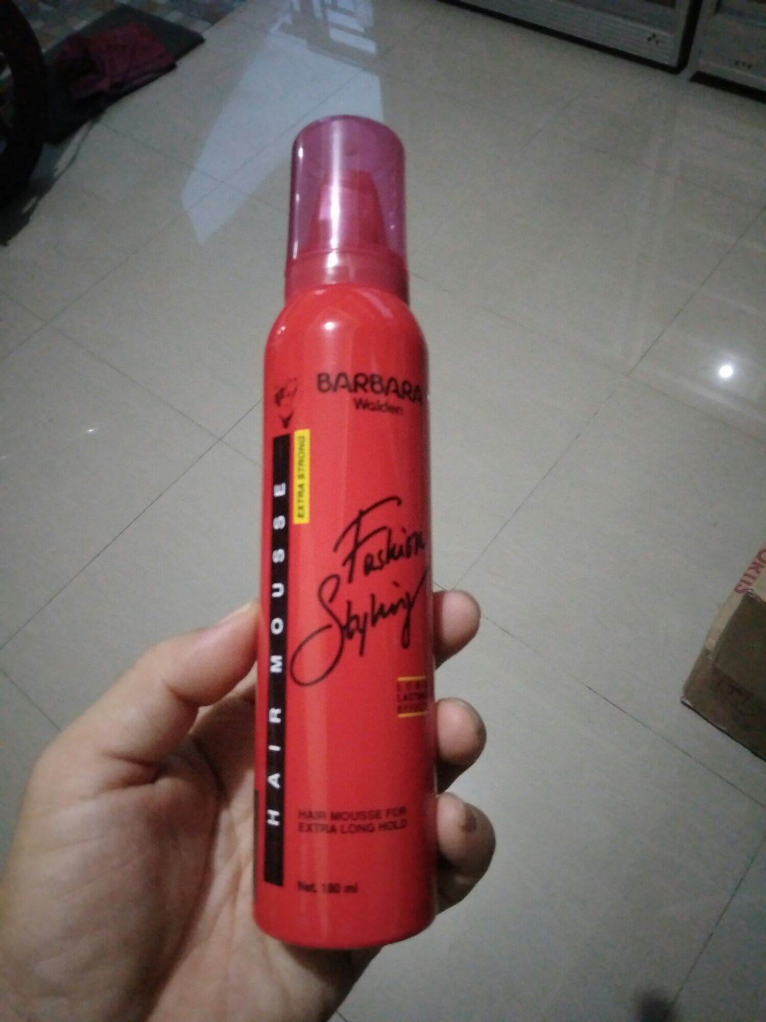 Barbara Foam 180 mL MERAH ( Barbara Foam Hair Mousse Extra Strong
