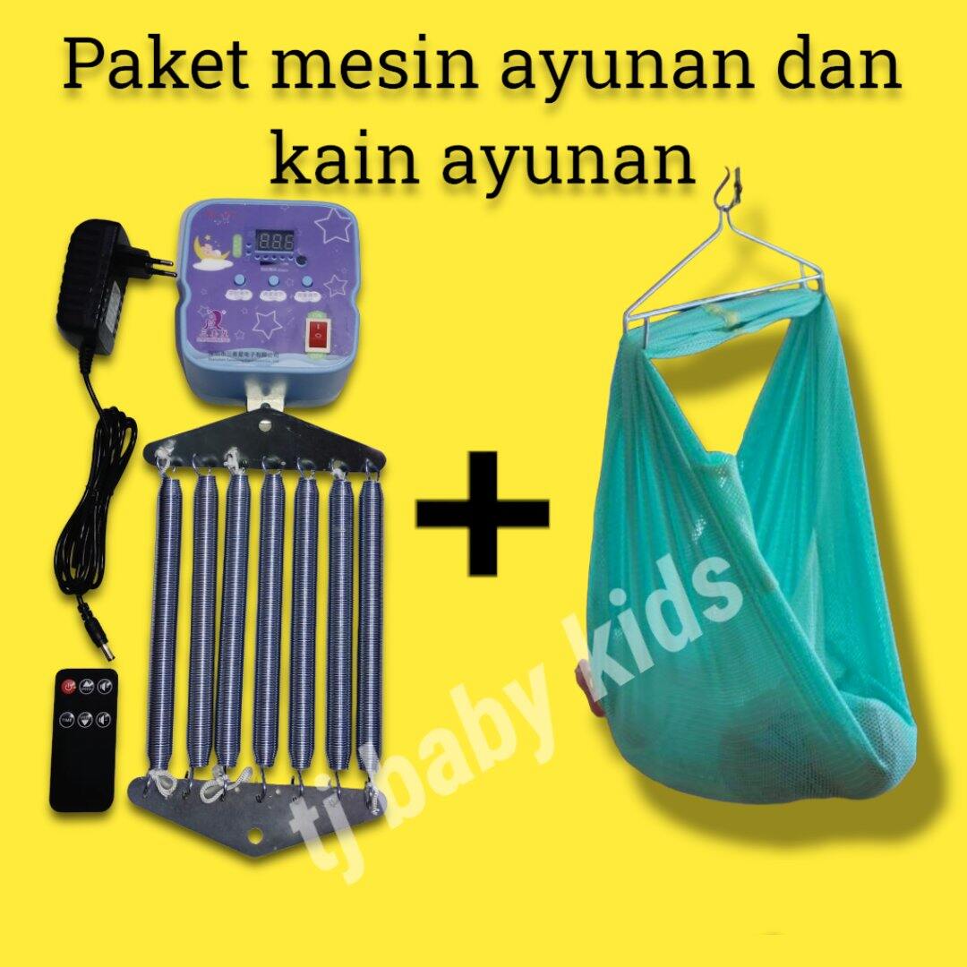 Ayunan bayi otomatis 3 in 1 set lengkap segitiga joeyi dan kain joeyi warna