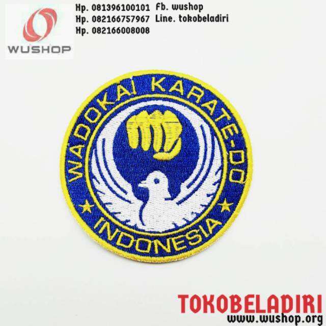 Logi Bordiran Wadokai Karate Do Indonesia Diameter 8 Cm | Lazada Indonesia