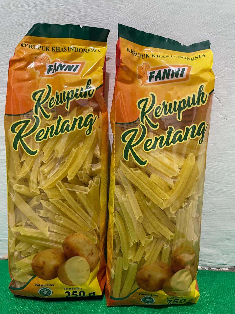 kerupuk stik kentang mentah Fanni 250gr | Lazada Indonesia