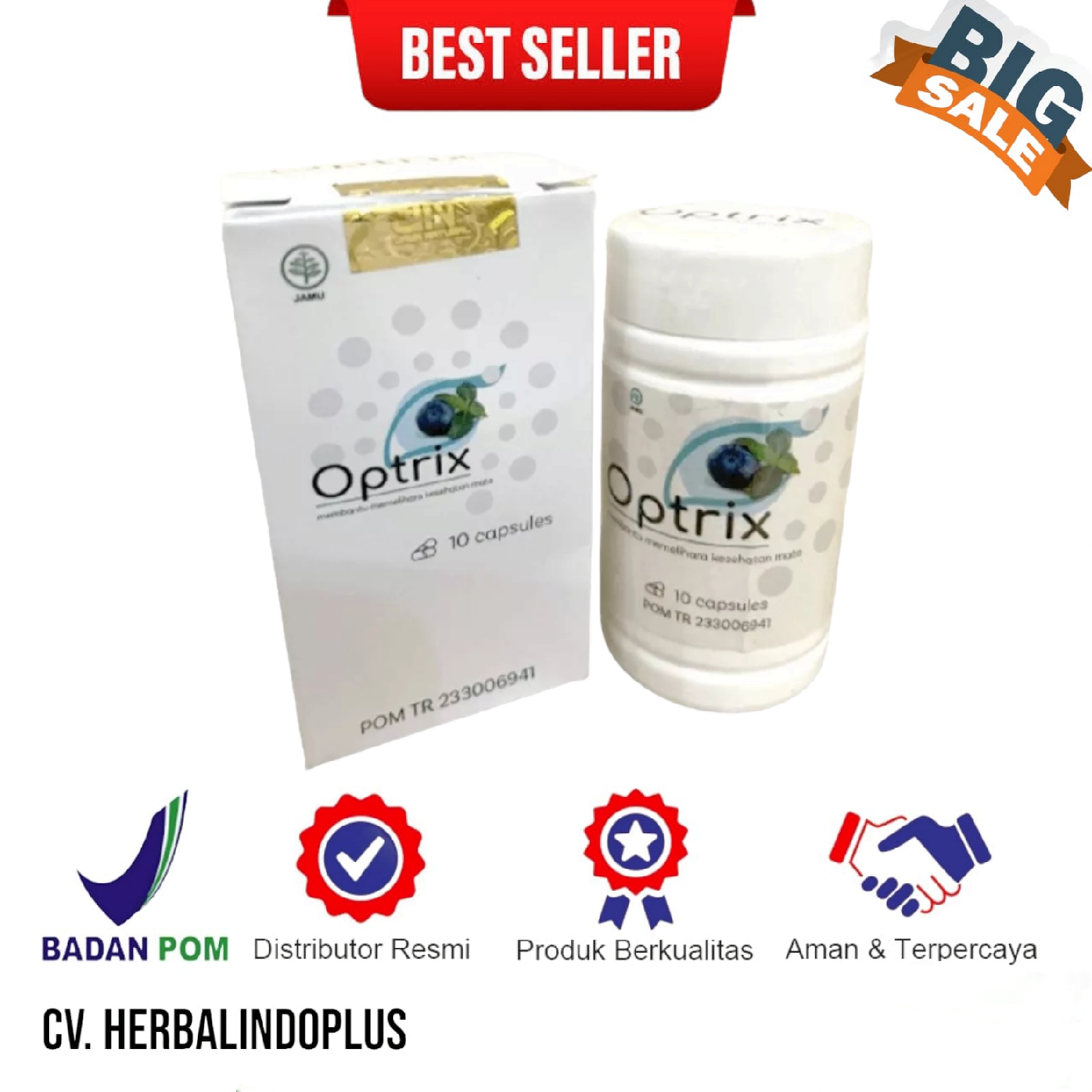 OPTRIX Obat Mata Plus Minus Rabun Katarak Glucoma Asli BPOM | Lazada ...
