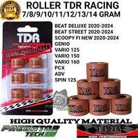 ROLLER TDR RACING ORIGINAL (6 PCS) 7 8 9 10 11 12 13 14 GRAM HONDA BEAT FI NEW 2020 DELUXE STREET SCOOPY ESP NEW GENIO VARIO 125 150 160 PCX ADV SPIN 125 HIGH QUALITY