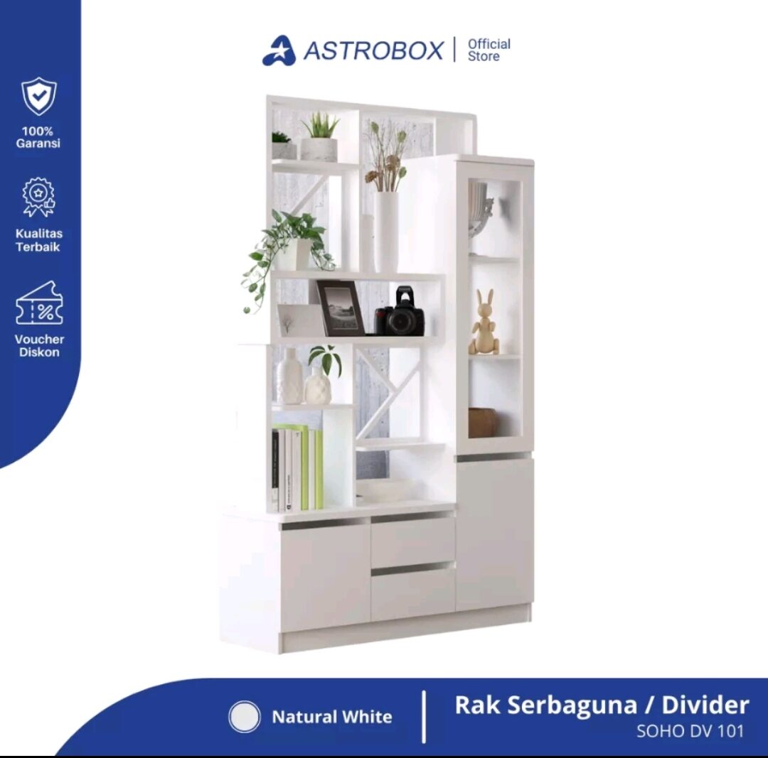 Rak Serbaguna/Rak Divider/Rak Buku/Rak Display SOHO DV 101 Astrobox ...