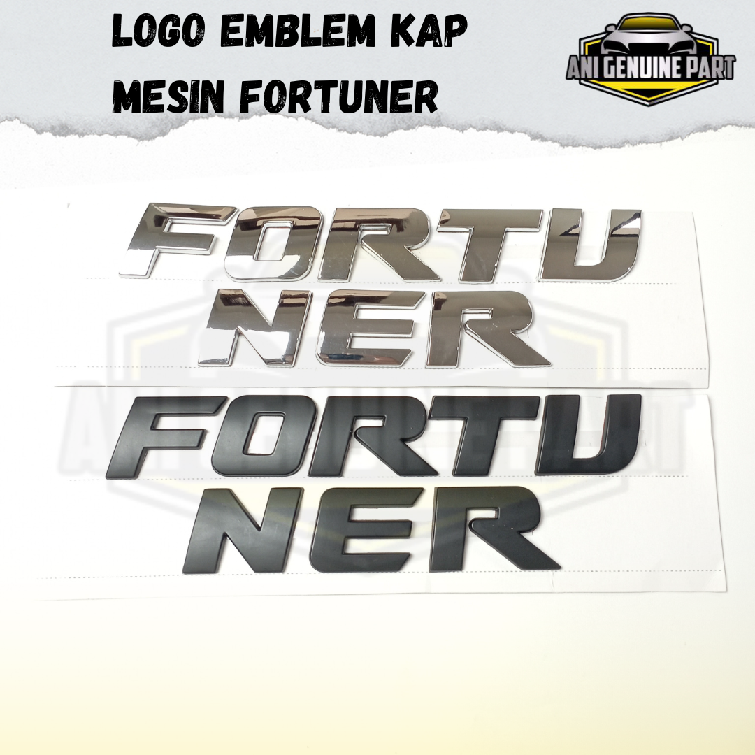 High Quality Fortuner Engine Hood Emblem Logo Harga 117,839 rupiah*Gratis Ongkir