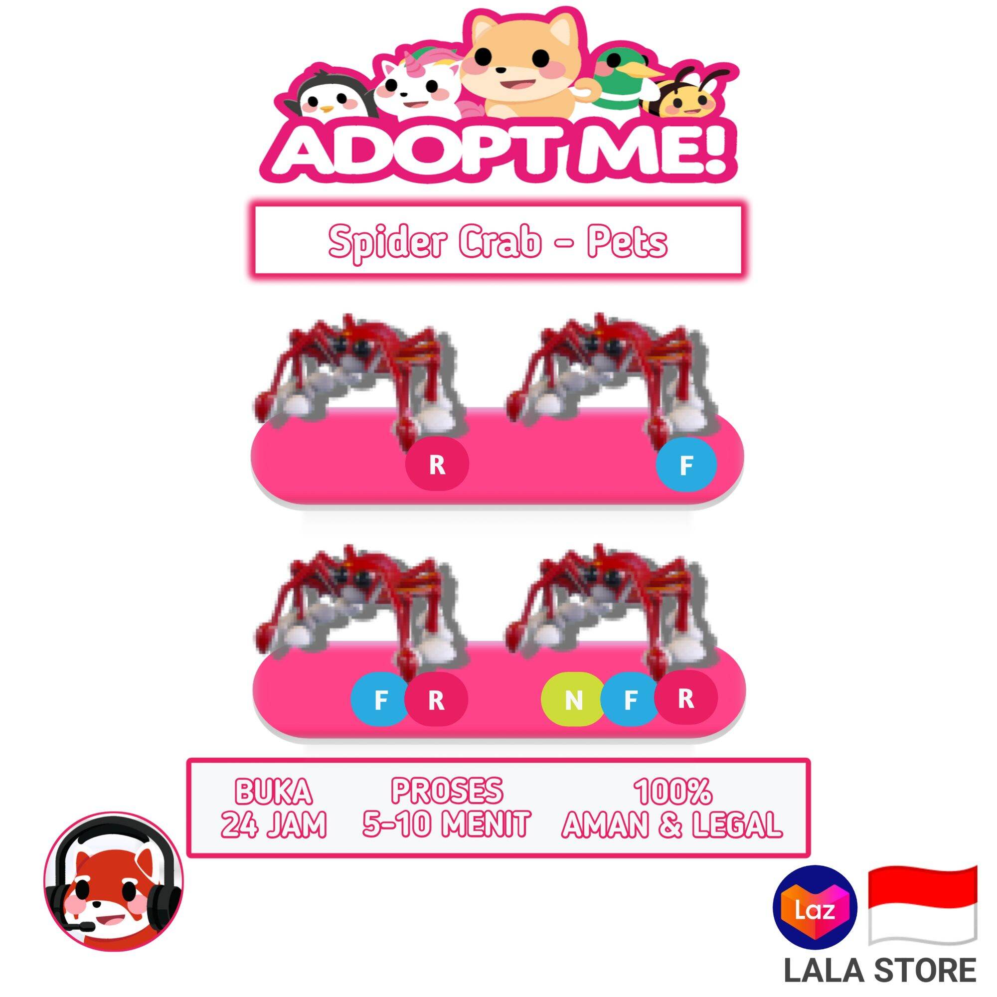 Adopt Me - Spider Crab - Roblox | Lazada Indonesia