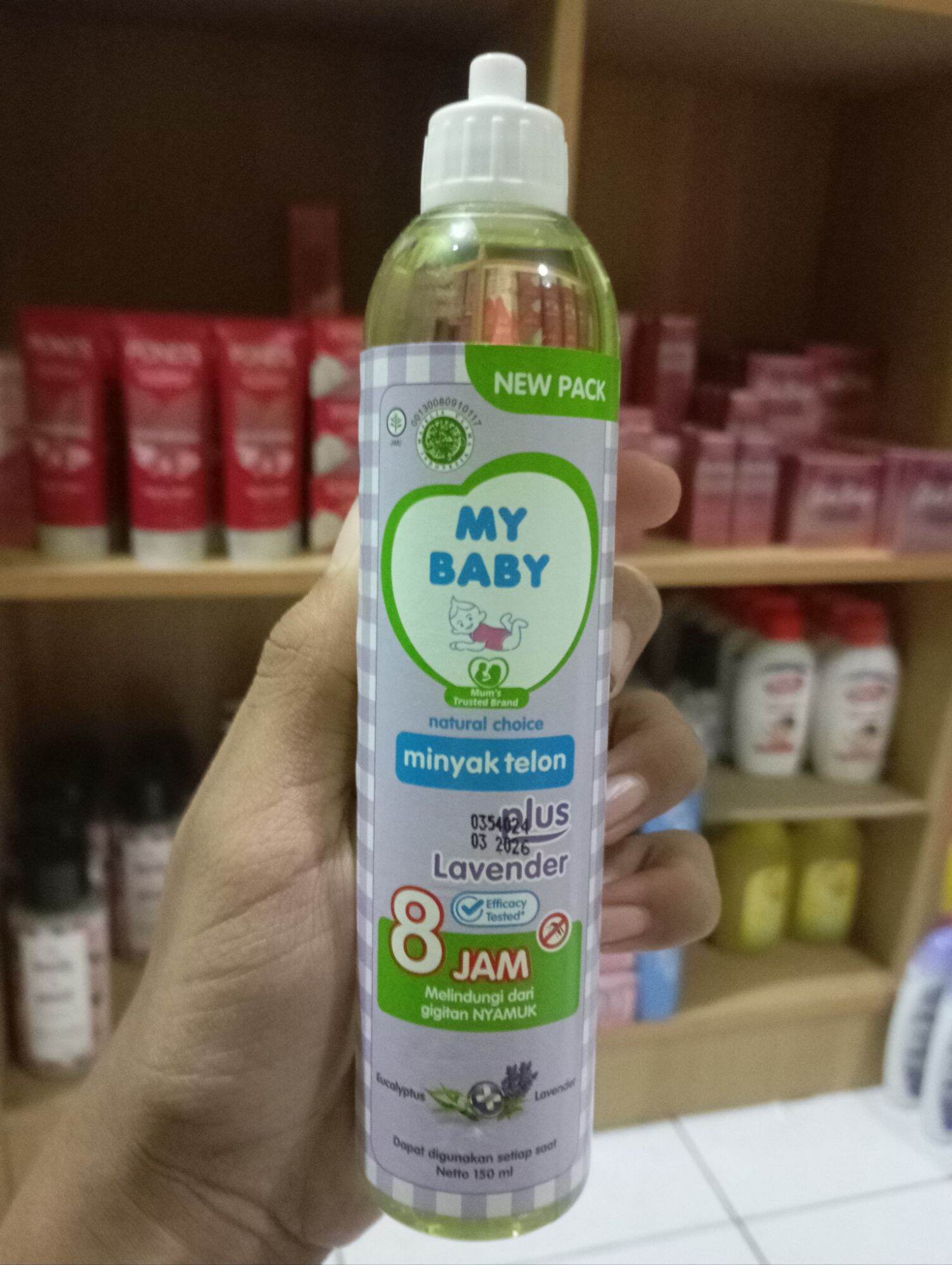 Label Rijek my baby minyak telon lavender dan Eucalyptus Citronella 150ml *tanpa ...
