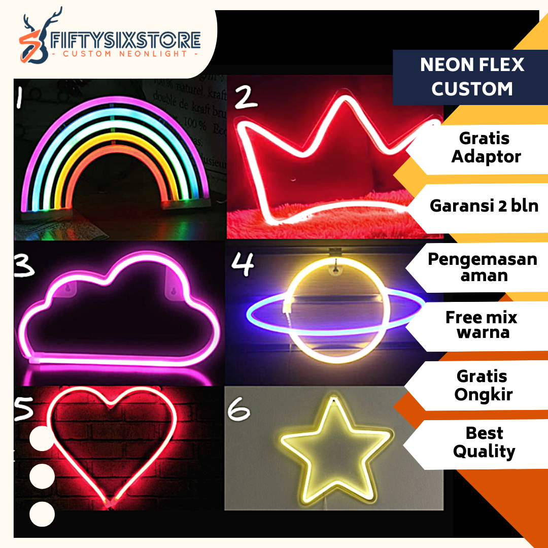 Custom on sale lampu neon