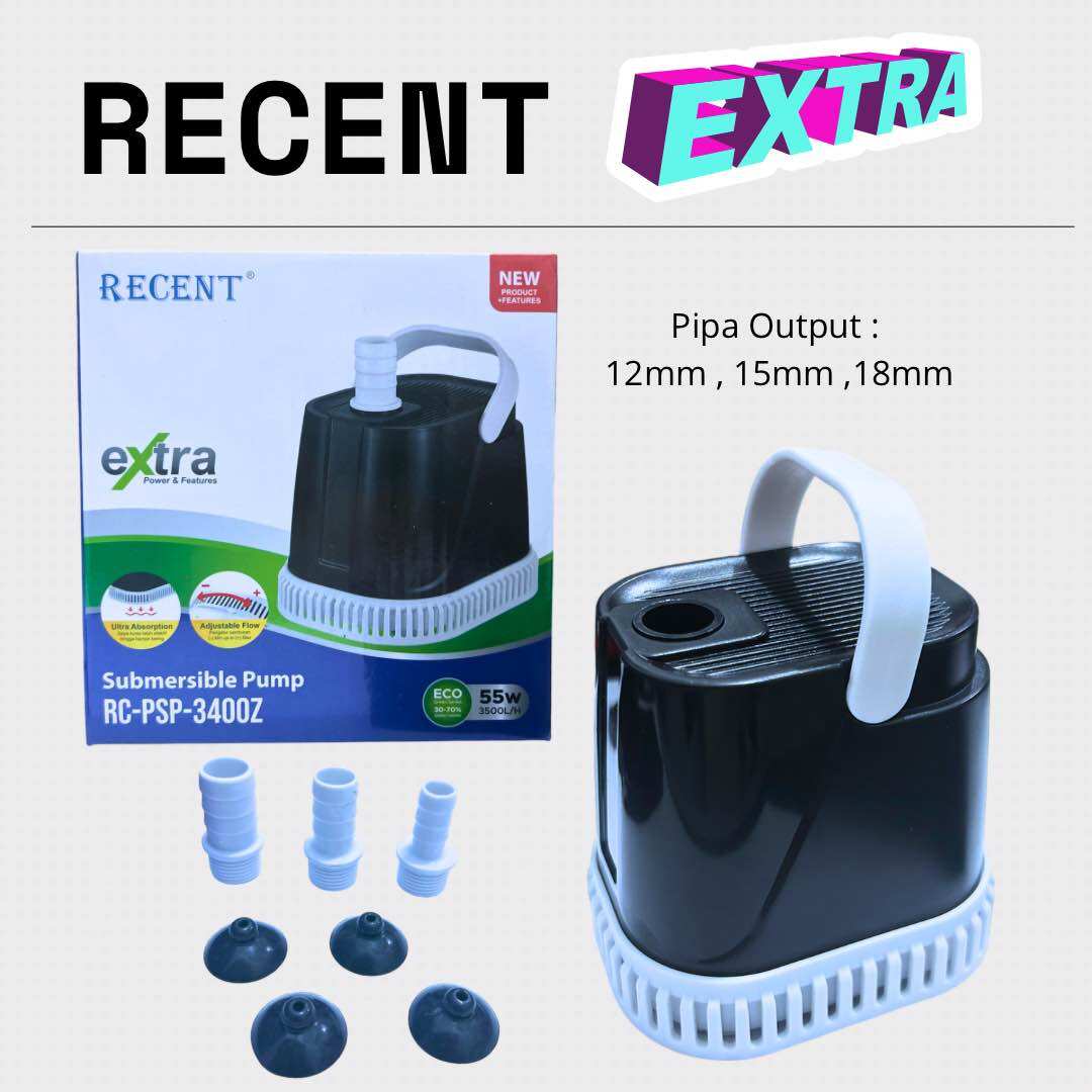 RECENT RC PSP 2200Z / 2300Z / 2400Z / 3200Z / 3400Z POMPA AQUARIUM SUBMERSIBLE PUMP EXTRA POWER FEATURES