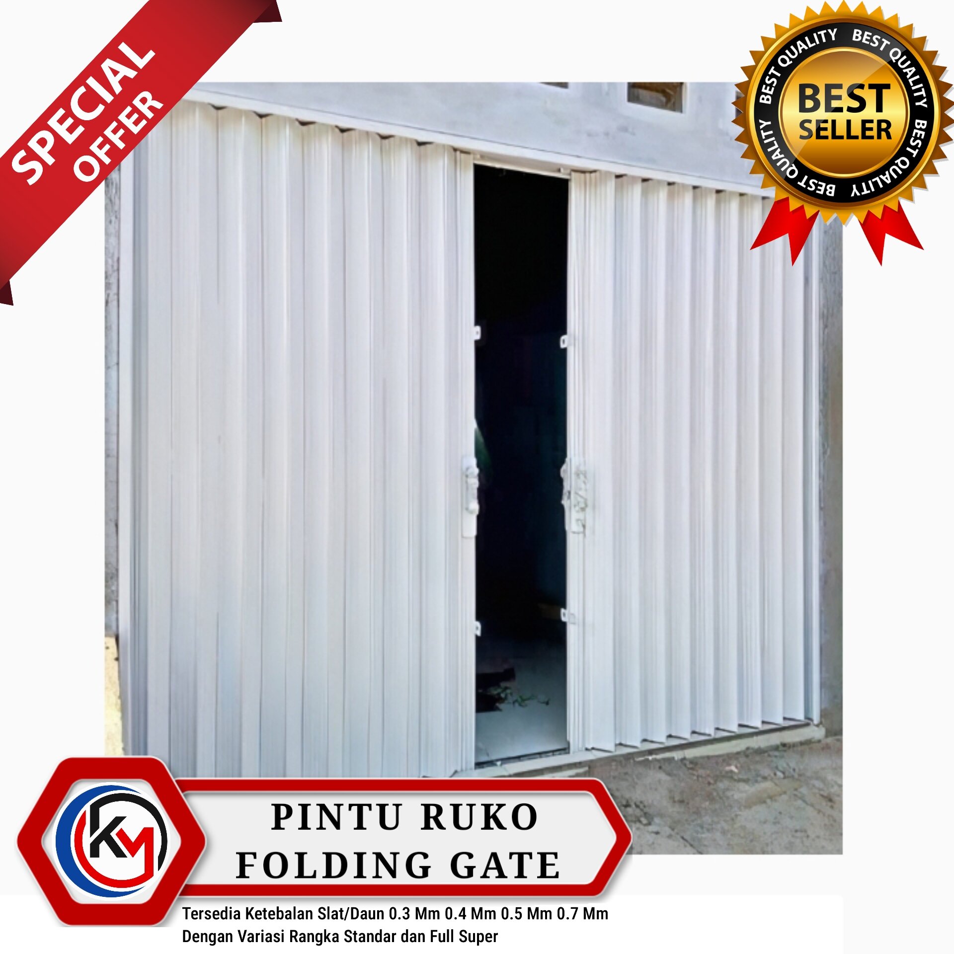 Rolling Door Folding Gate SNI Pintu Pengaman Ruko Bergaransi Rangka ...