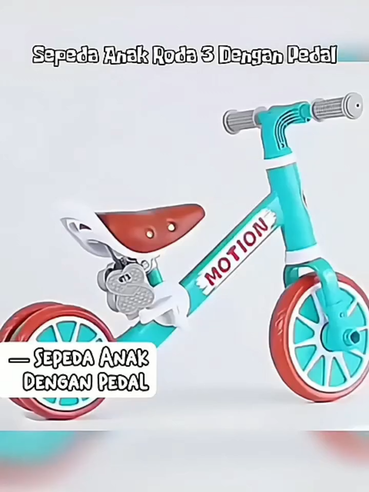 Balance bike hot sale dengan pedal