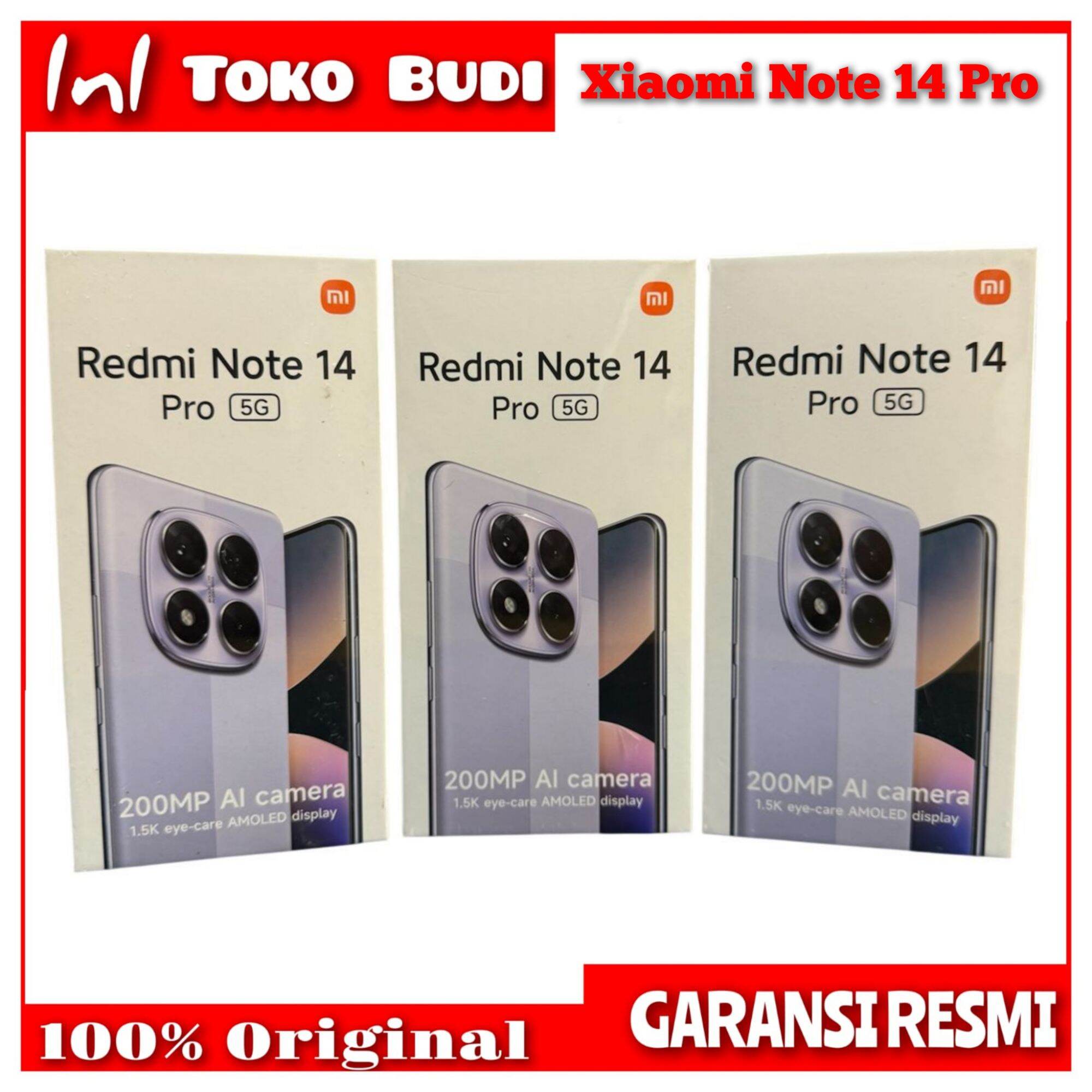 Xiaomi Redmi Note 14 Pro 5G (8/256 12/512) official warranty Harga  3,859,000 Ringgit*Penghantaran Percuma