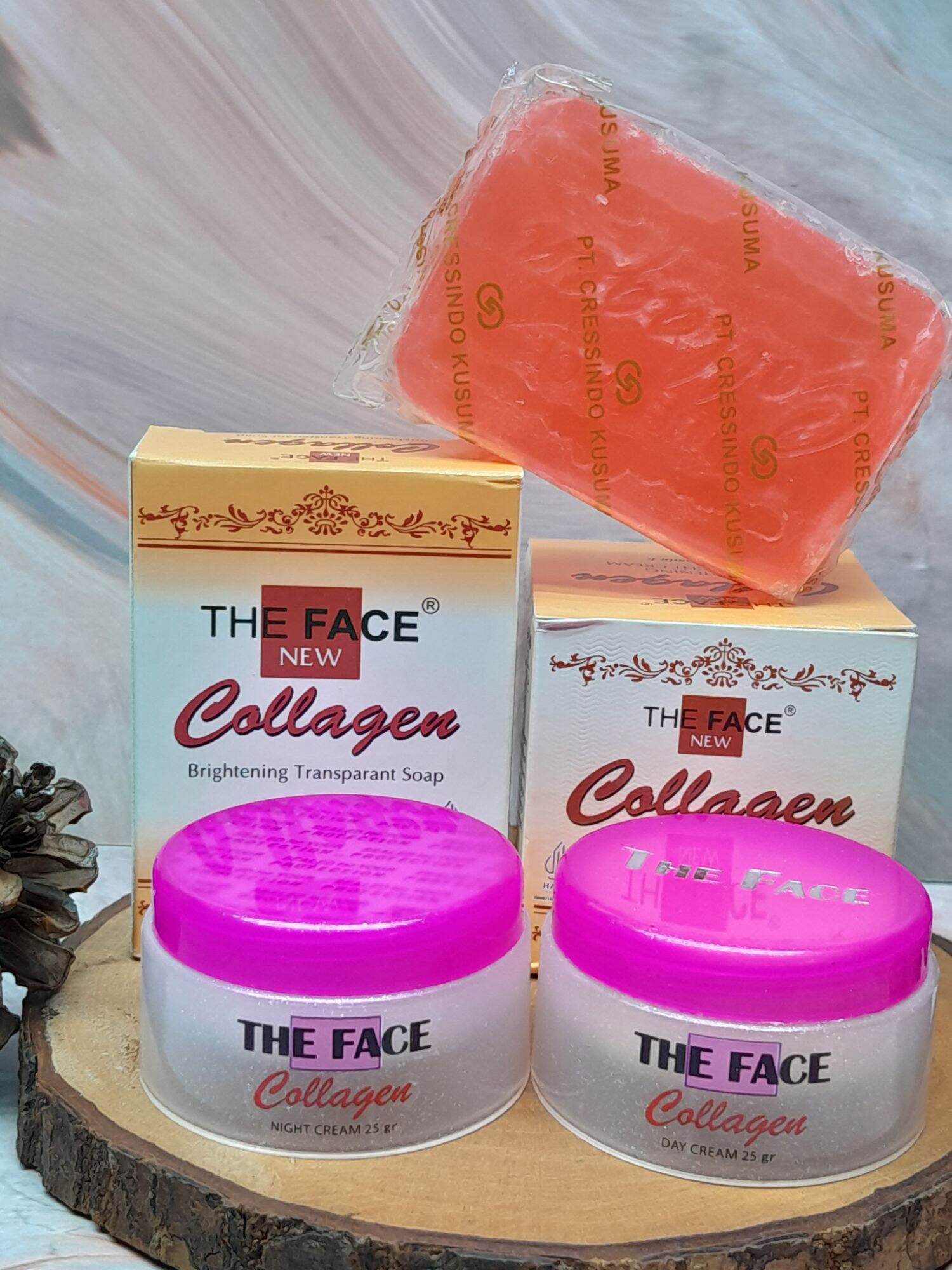 Paket Cream Collagen The Face Plus Sabun Lazada Indonesia
