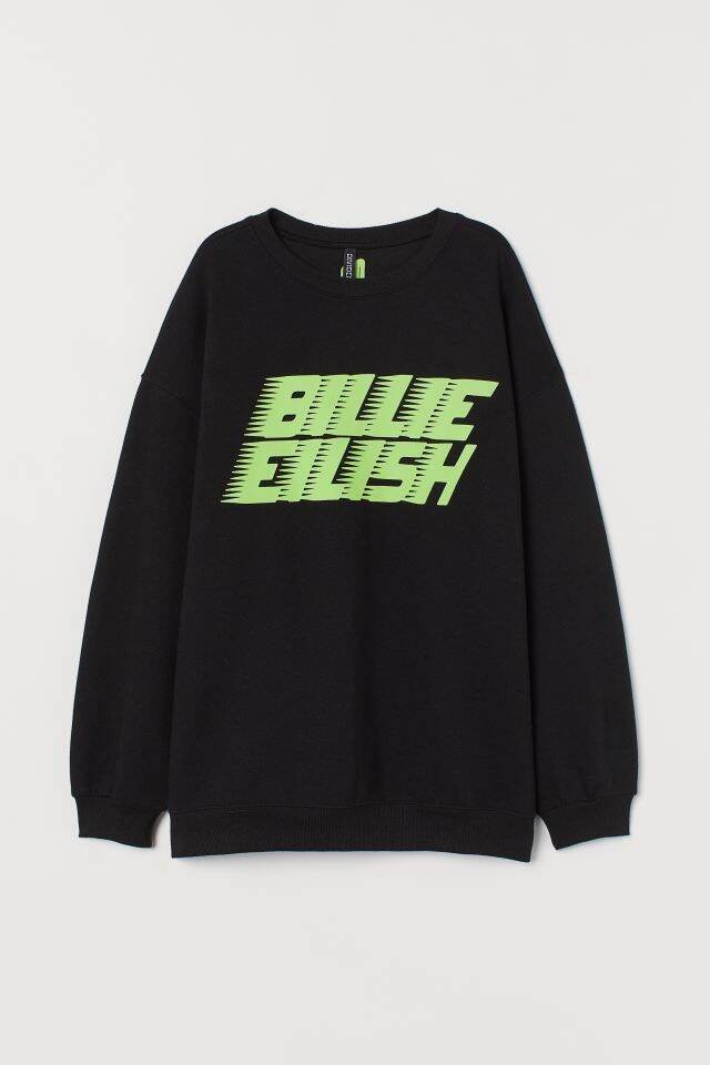 harga moletom com capuz billie eilish h&m