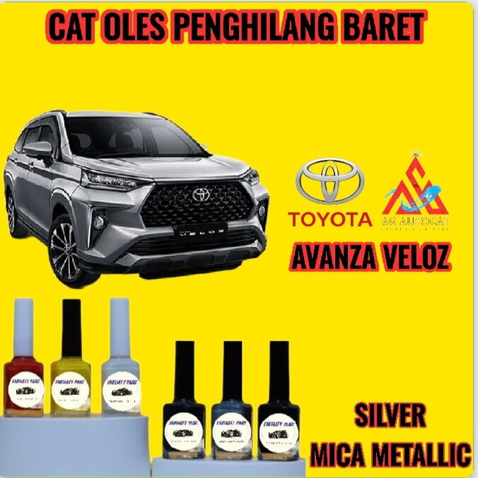 CAT OLES PENGHILANG BARET HONDA TOYOTA AVANZA VELOZ SILVER MICA METALLIC- TERMURAH BISA COD Harga 14,500 rupiah*Gratis Ongkir