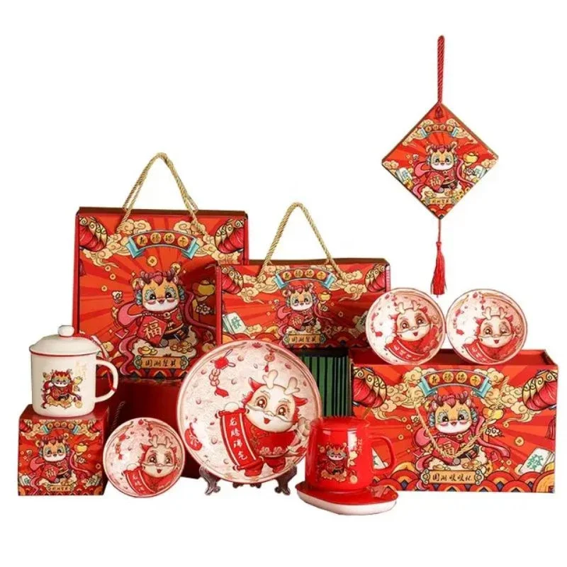 Hampers Mangkok Keramik Sumpit SET Parcel Imlek Bowl CNY Giftbox / Hampers Imlek / Kado Natal / Parcel…