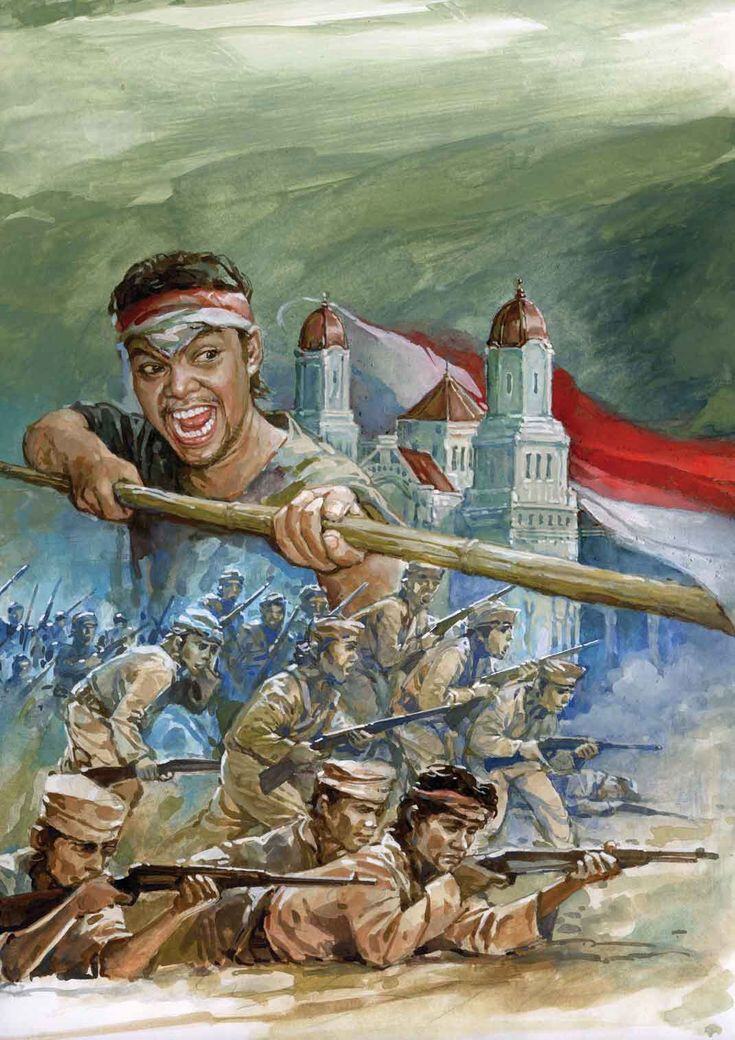 Hiasan dinding cetak gambar lukisan pahlawan Nasional Indonesia plus ...