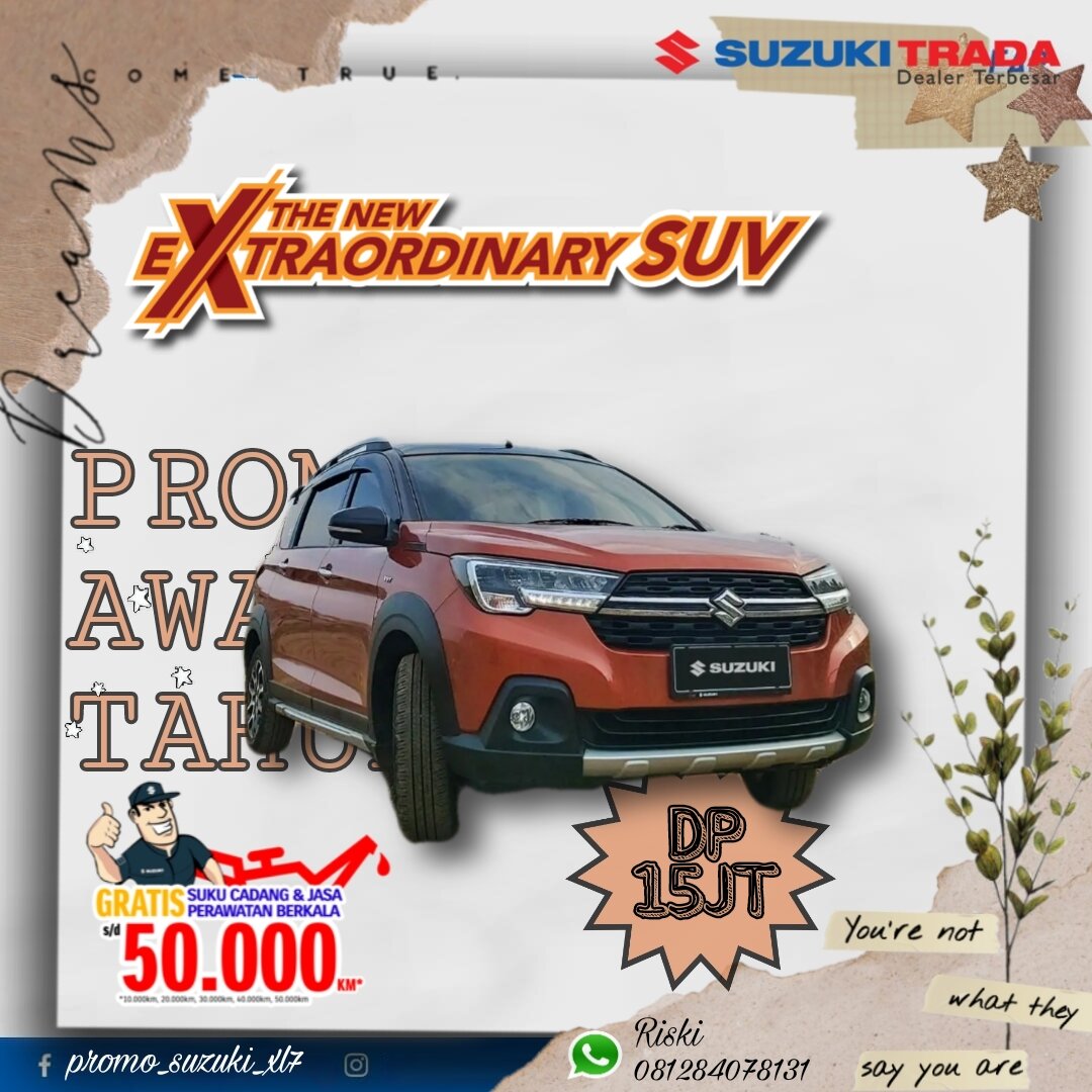 Promo Suzuki XL7 Promo DP Murah Akhir Tahun Harga 15,000,000 rupiah*Gratis Ongkir