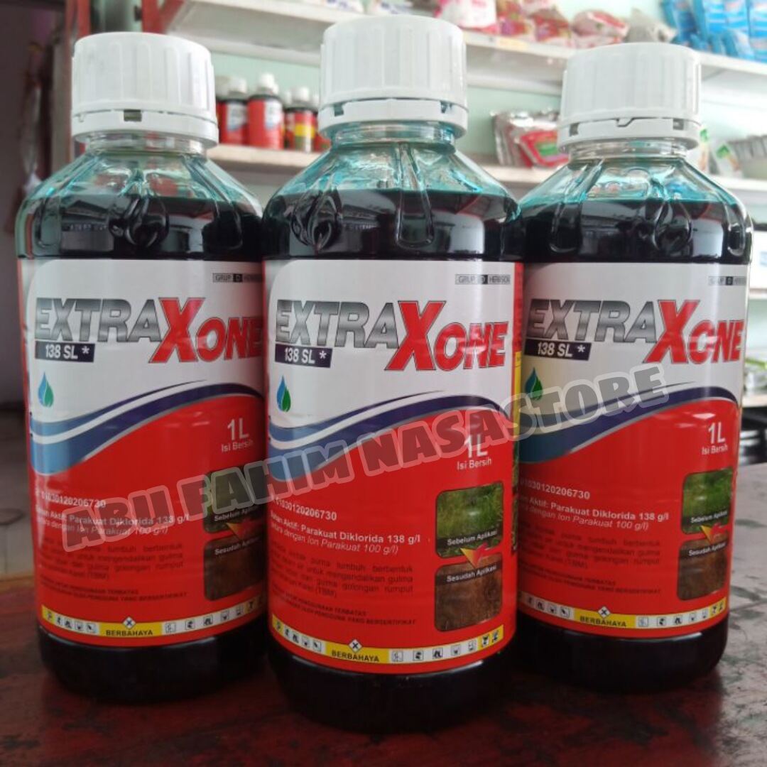 Racun Rumput Extraxone 138 Sl 1 Liter Herbisida Paraquat Herbisida