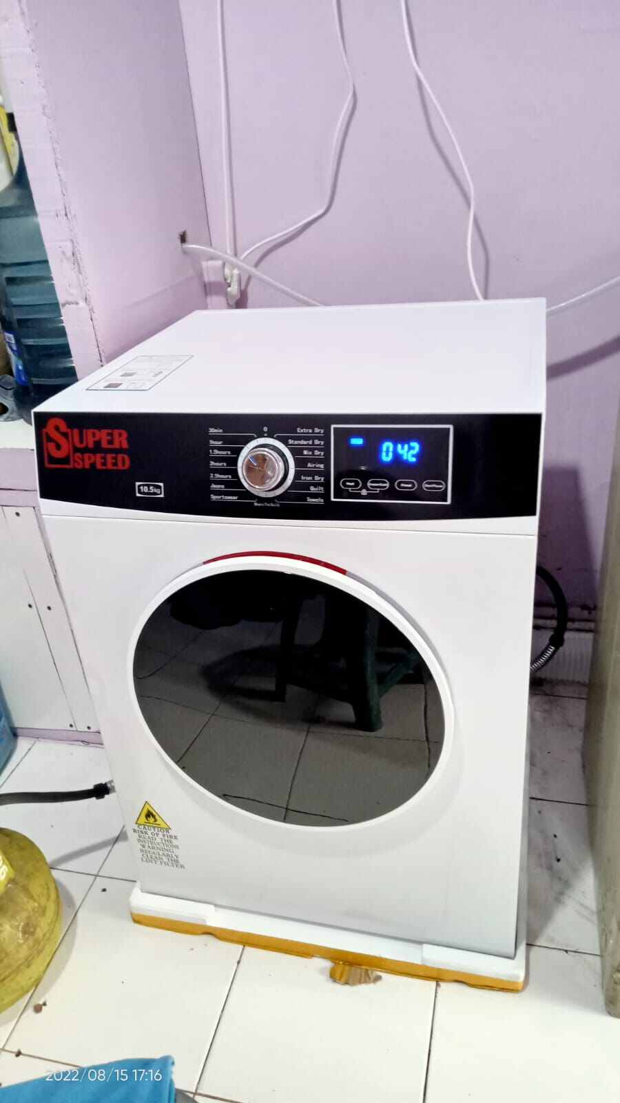 Dryer Pakaian SuperSpeed 10.5kg Gas Lazada Indonesia