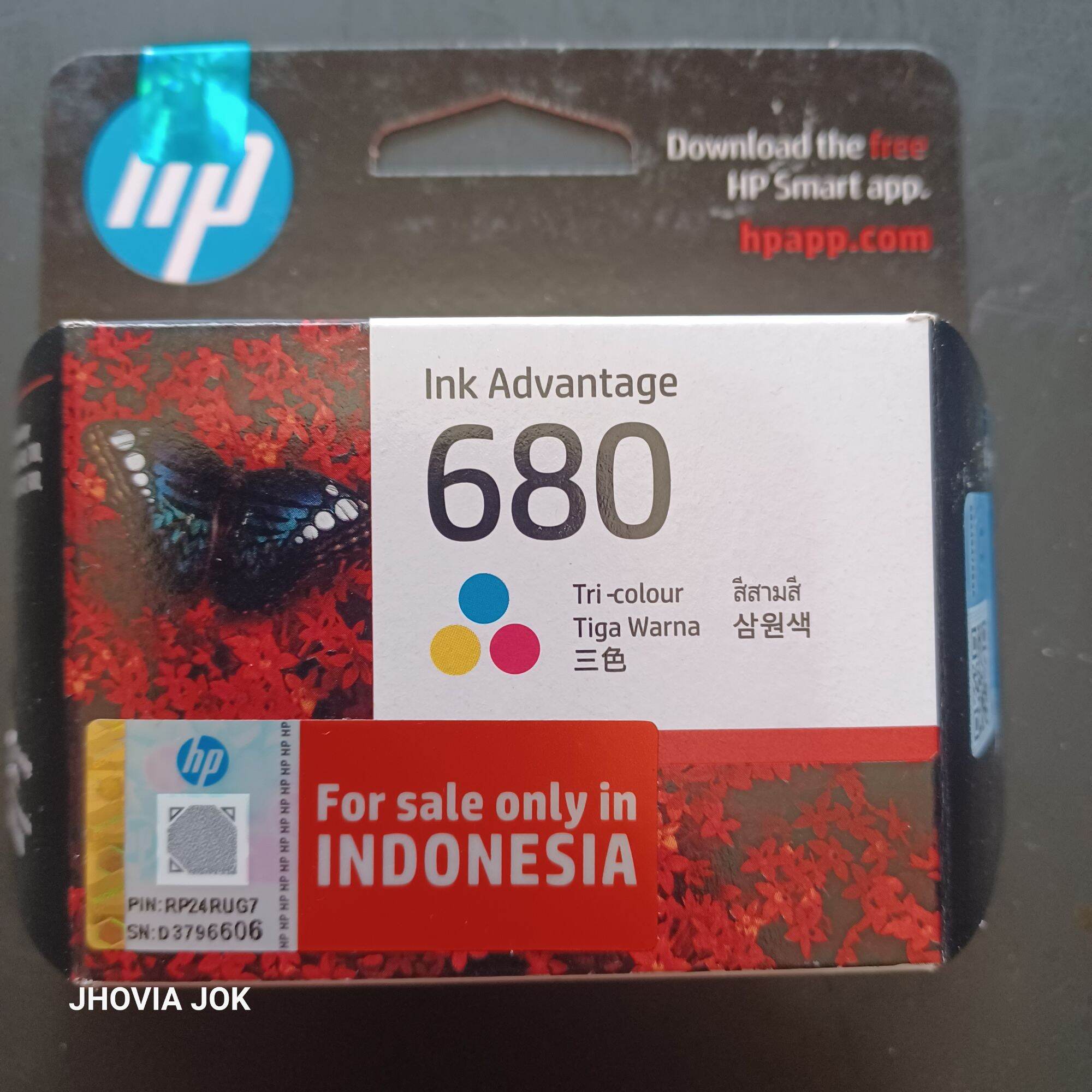 Tinta cartridge hp 680 warna original Lazada Indonesia