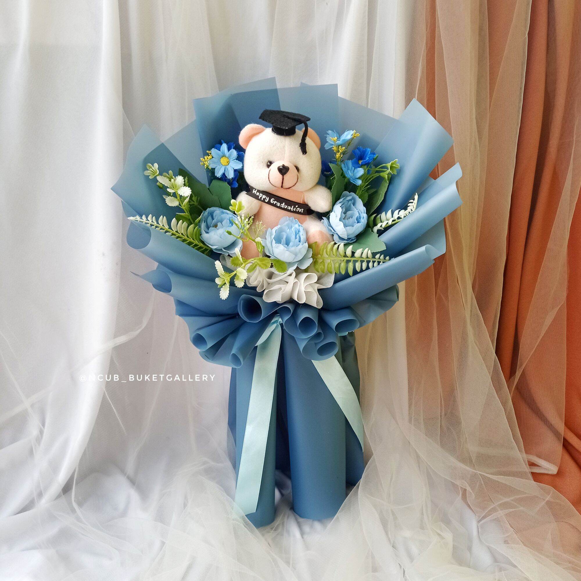 Ready Stock wisuda buket bunga / Flannel
