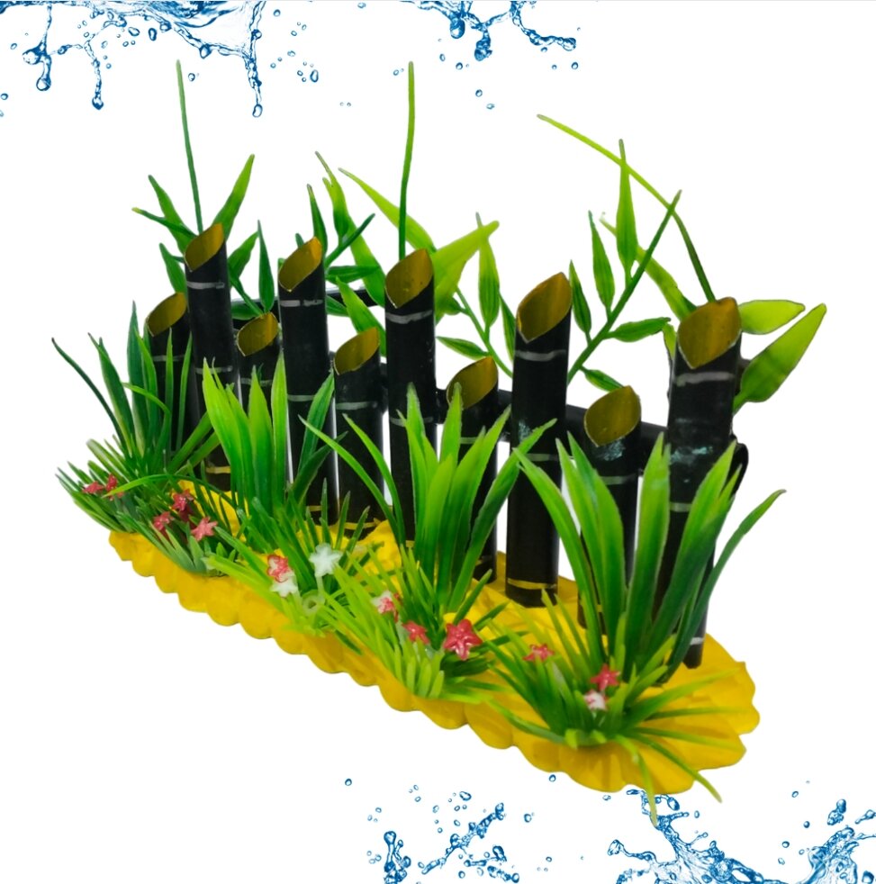 PAGAR BAMBU HIASAN DEKORASI AQUARIUM AQUASCAPE