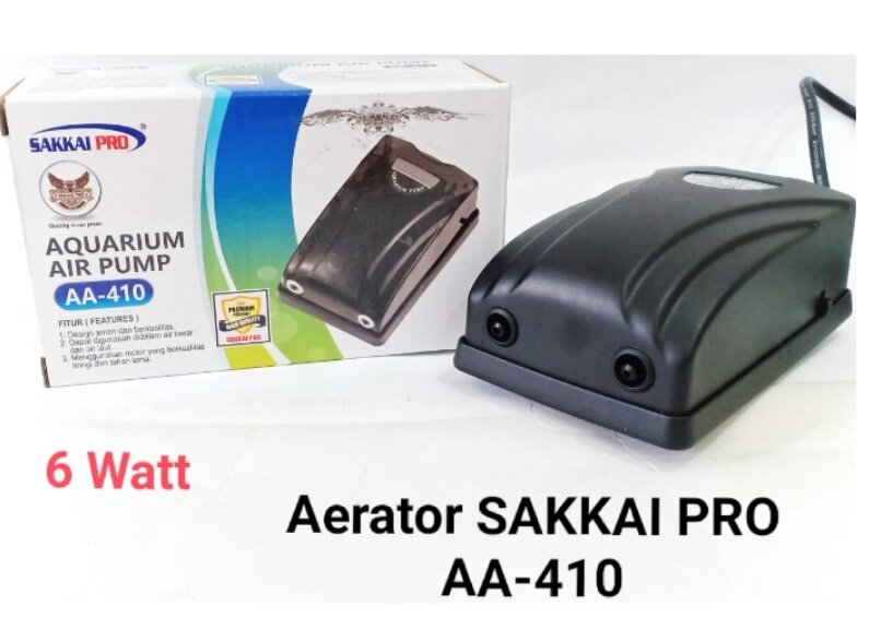 Airpump aerator udara aquarium SAKKAI PRO AA 410