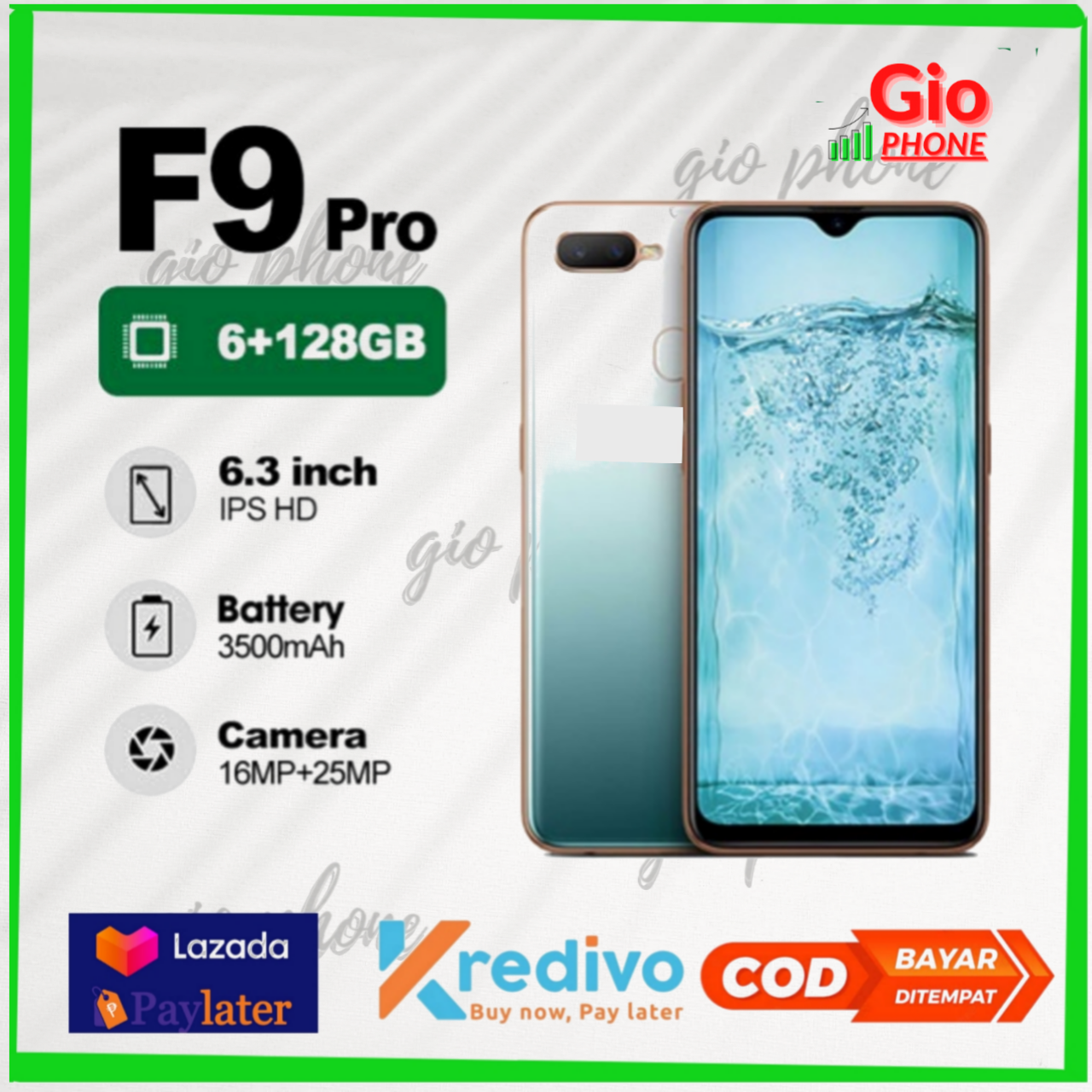 smartphone F9 6/128 & F5 4/64 Android best seller Harga 576,000 rupiah*Gratis Ongkir