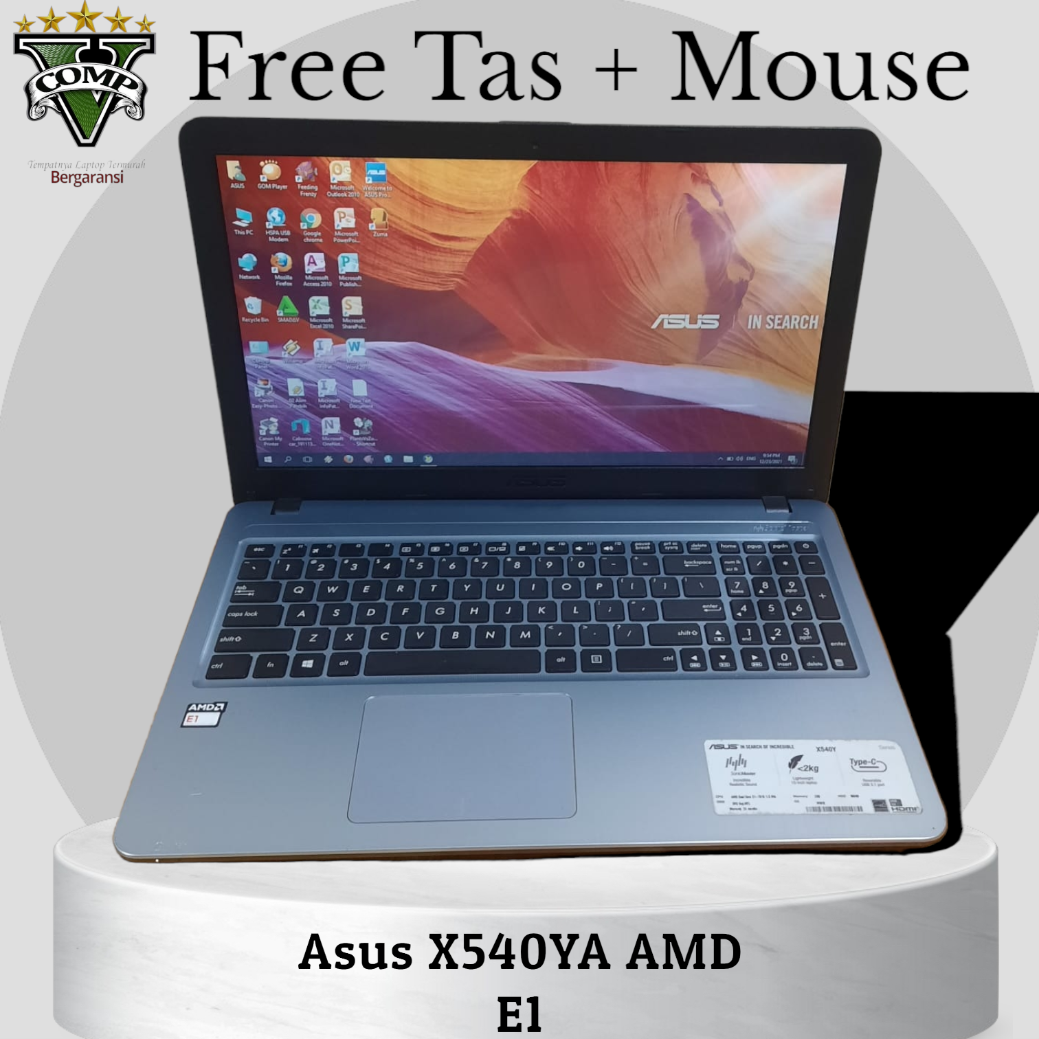 E1 7010 Radeon R2 Series Laptop Asus X540YA Amd E1-7010 Ram 2gb