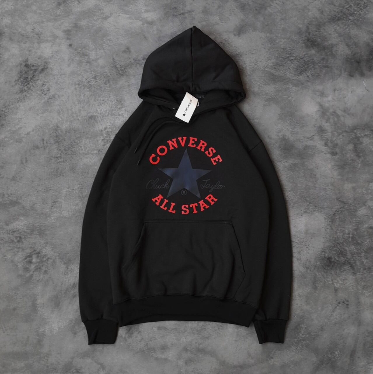 FCRB ALL OVER STAR SWEAT HOODIE BLACK X 【公式通販】