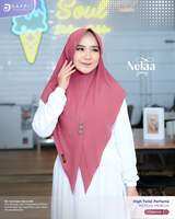 Nelaa Daffi Hijab (Chat Untuk Warna Ready) Syari Premium Jersey High Twist Parfume Bergo Kerudung Jilbab Instan Berkualitas Antem Mini Pad Lancip Best Seller