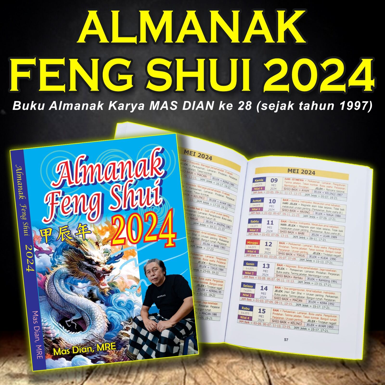 Almanak Feng Shui 2024 Mas Dian MRE Kalender Fengshui Lazada Indonesia