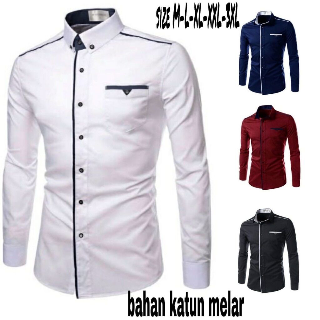 jktcollection kemeja formal SLIM FIT /kemeja CORSA /kemeja kantor/atasan pria/HEM kemeja kerja