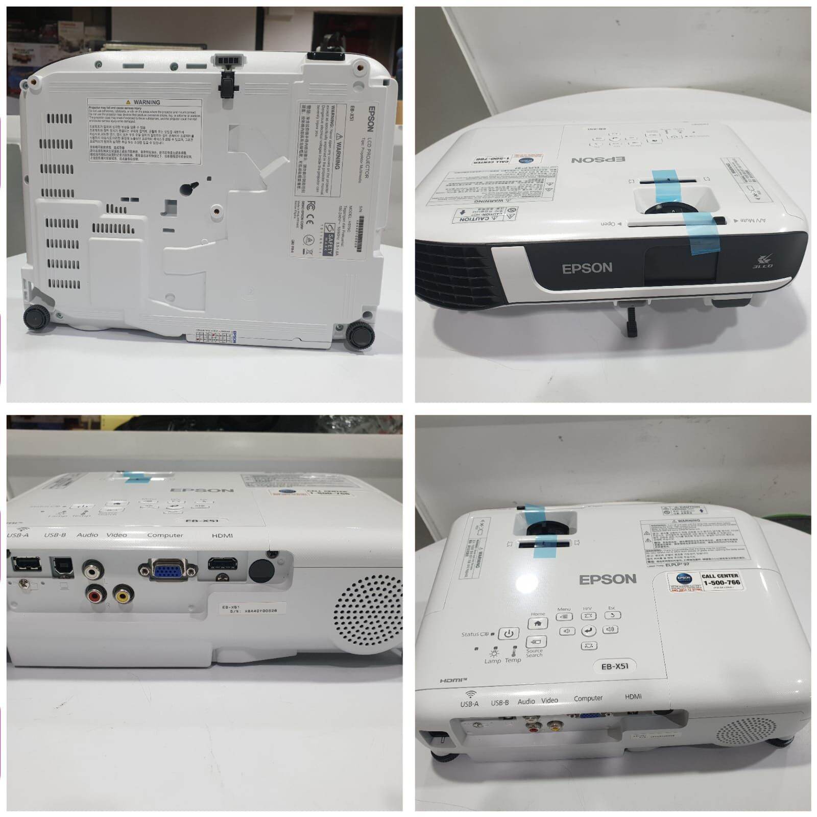 Projector Epson EB-X51 Projector Proyektor EBX51 X51 Garansi Resmi 1th ...