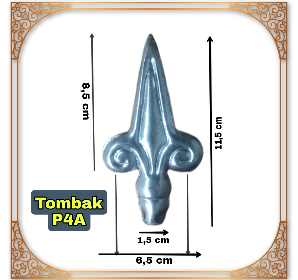 Ornamen Pagar Model Tombak P4A Plat Besi | Lazada Indonesia