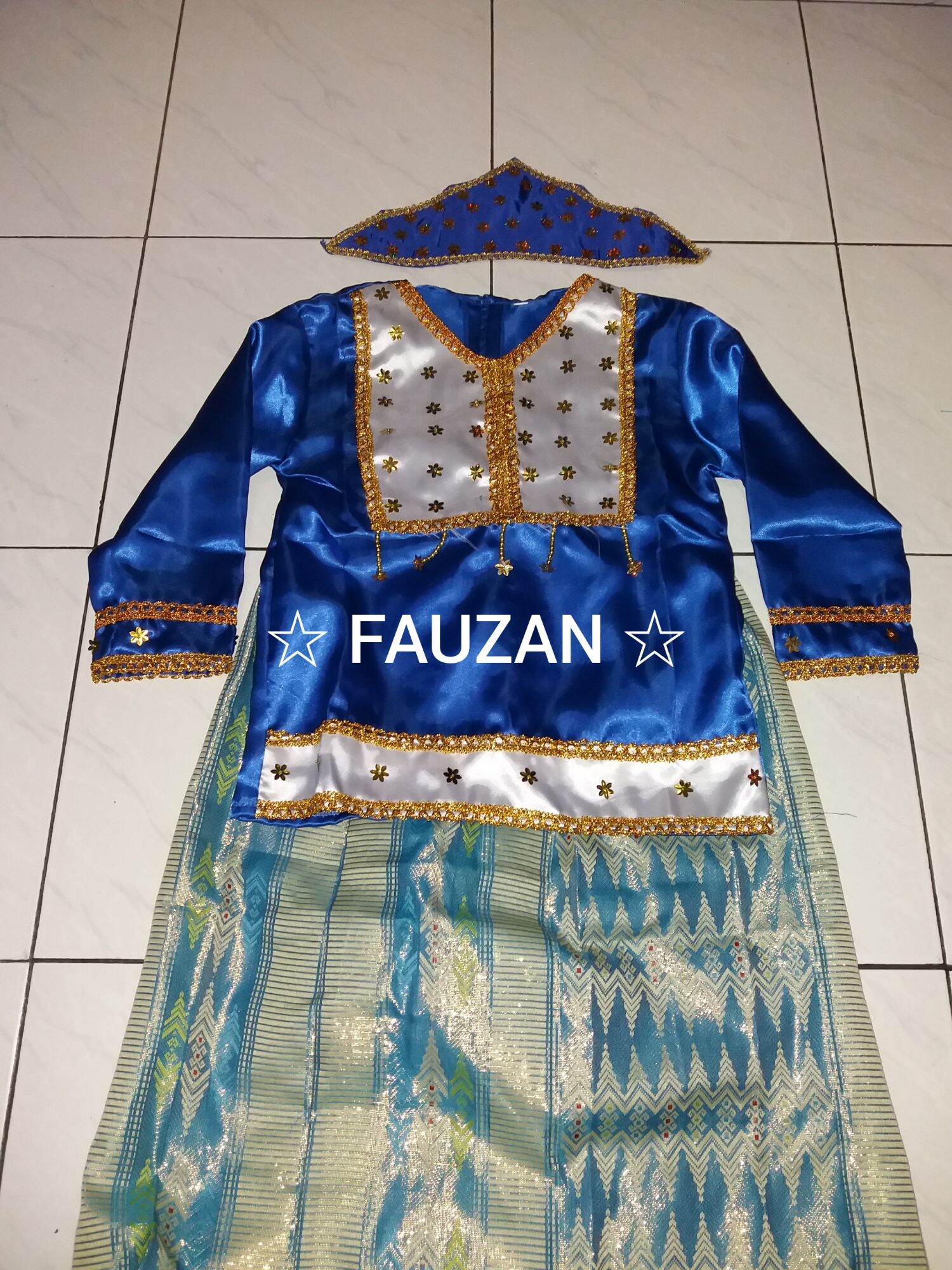 Baju Adat Bangka Belitung SMA & Dewasa // Pakaian Adat Bangka Belitung ...