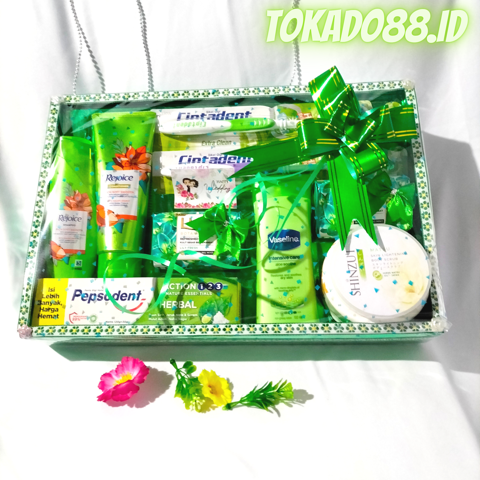 paket seserahan / hantaran pernikahan / kado green edition,,