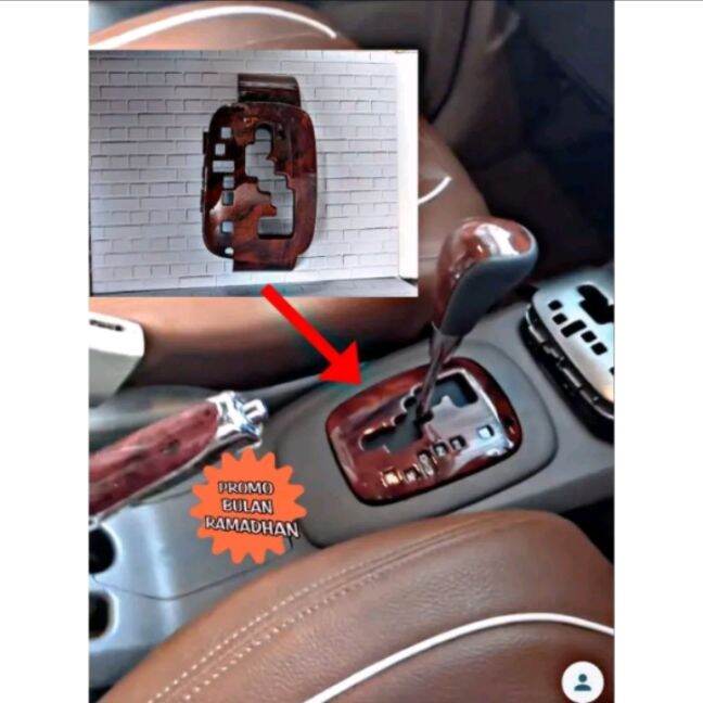 Transmission Cover for All Matic Toyota Rush Terios Original Wood and Carbon Glossy Colors Harga 120,000 rupiah*Gratis Ongkir