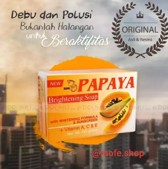 Sabun PAPAYA New RDL 135 gr ORIGINAL BPOM - Papaya Whitening Soap ORI 135 Gram /NN