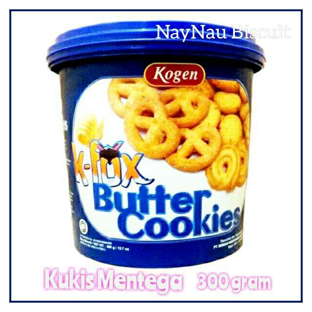 BUTTER COOKIES RASA KUKIS MENTEGA 300 g biskuit toples butter cookies k fux kogen Lazada