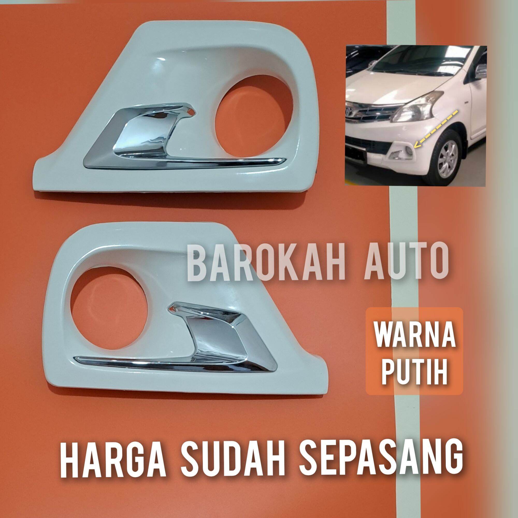 Cover Fog Lamp Ring Foglamp All New Avanza Warna Putih Harga Sudah Sepasang