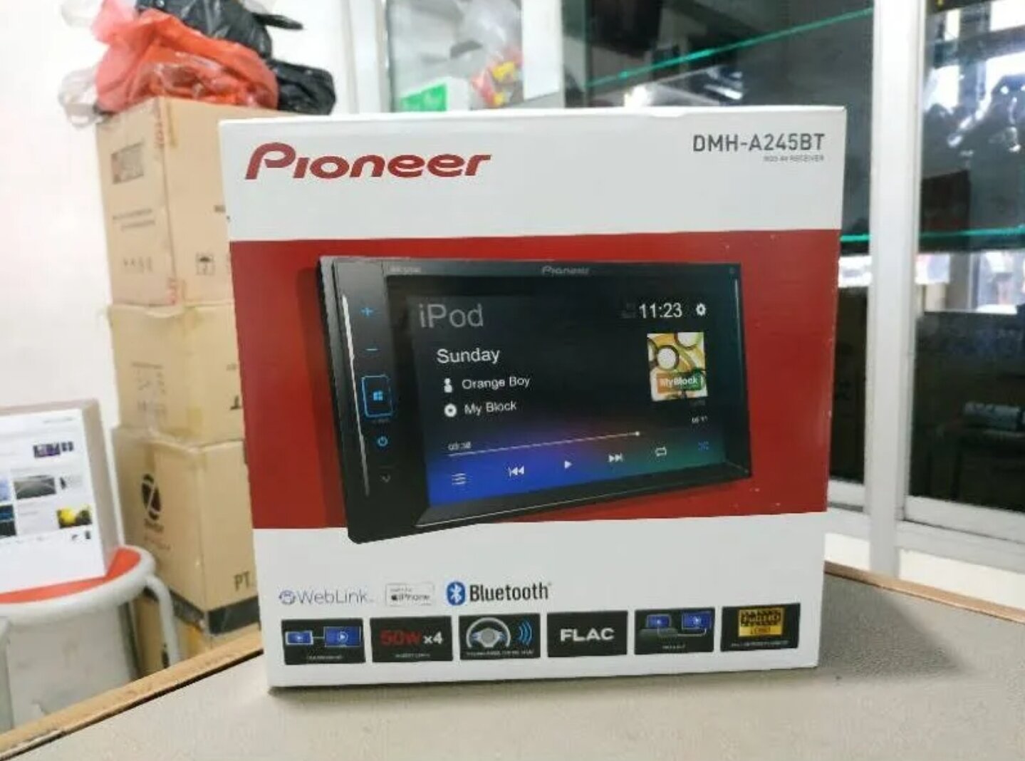 HU DoubleDin Pioneer DMH A245BT, Original Lazada Indonesia