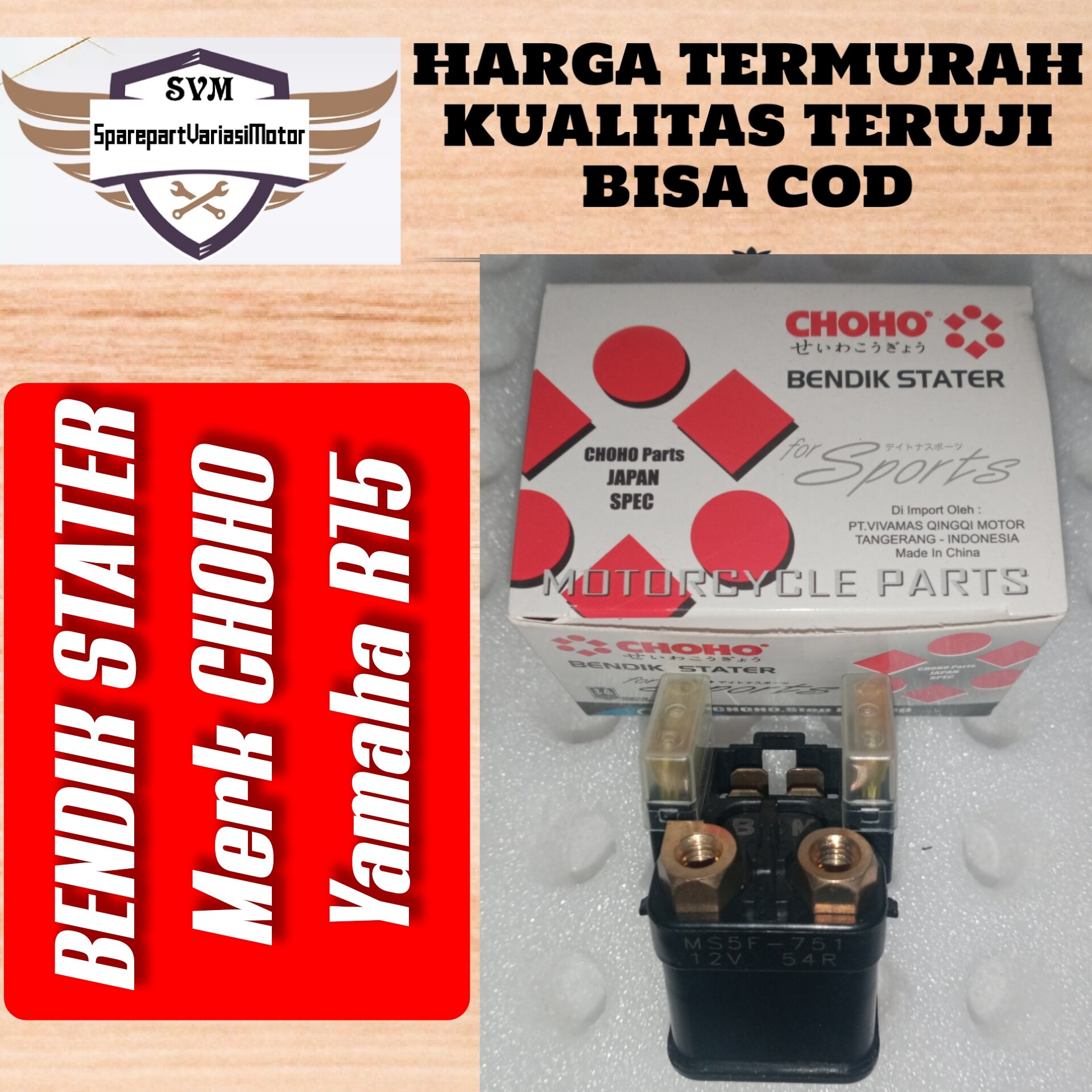 Bendik Swit Stater Starter Relay Riley YAMAHA R15 R 15 Original Choho